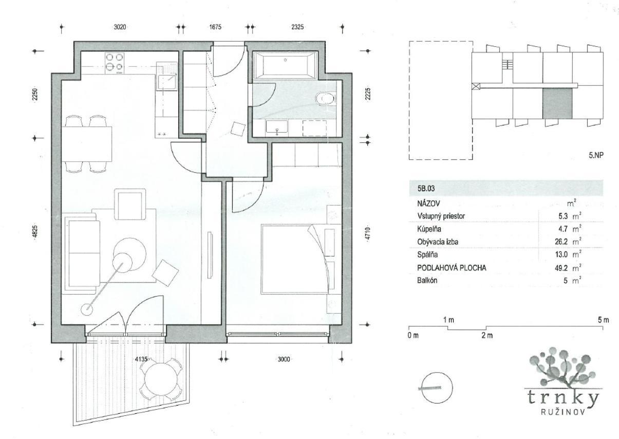 Air-Conditioned, 2 Room Apartment With Terrace Bratislava Eksteriør bilde